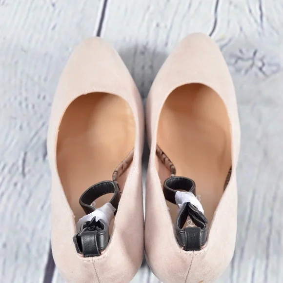 One Day Sale Kadence Suede Snake Skin Print Platform Pumps Size 8.5 - Picture 13 of 16